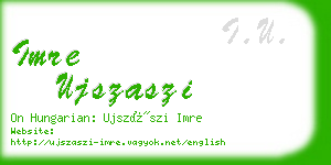 imre ujszaszi business card